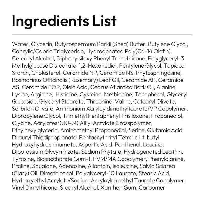 LAYERLAB Barrier Moist Cream - Up to 100H Hydration Face Moisturizer with Ceramide, Cholesterol, K-Beauty Skincare with Shea Butter for Deep Hydration & Moisture Barrier Support 2.02 fl oz