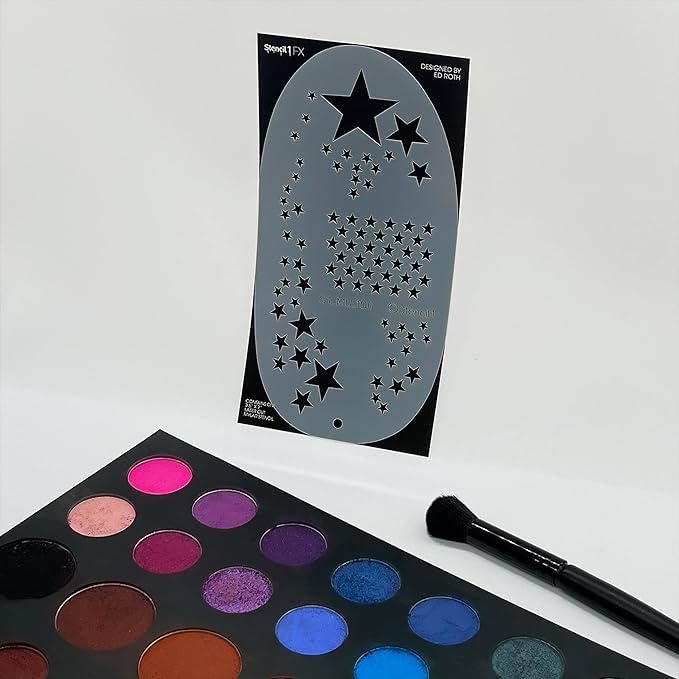 STENCIL1FX Star Witness Stencil Eye Makeup Stencil for Costumes, Dress Up, Halloween, Cosplay, Arts, Face Painting