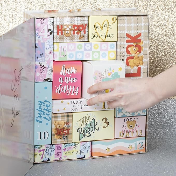 Gifts for Women, 15pc Gift Baskets for Women Birthday Box, Get Well Soon, Thinking of You Care Package, Sunshine and Wellness Presents for Her, Self Care Package/Brithday, Thinking of You gifts