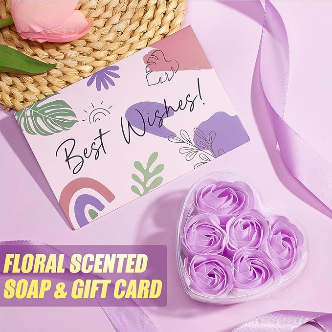 Birthday Gifts for Women Friendship, Self Care Gifts Inspirational Get Well Soon Gifts Basket, Relaxing Spa Gifts Care Package w/Blanket, Cute Mothers Day Gifts for Mom Her Women Friend Sister Wife