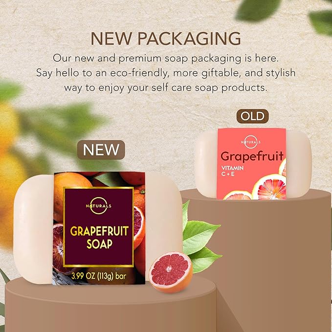 O NATURALS 100% Natural Bar Soap - Gift Set - Organic Ingredients & Essential Oils - Spa Gifts for Women & Men, Body Wash & Face Soap - 6PC Citrus Soap Collection