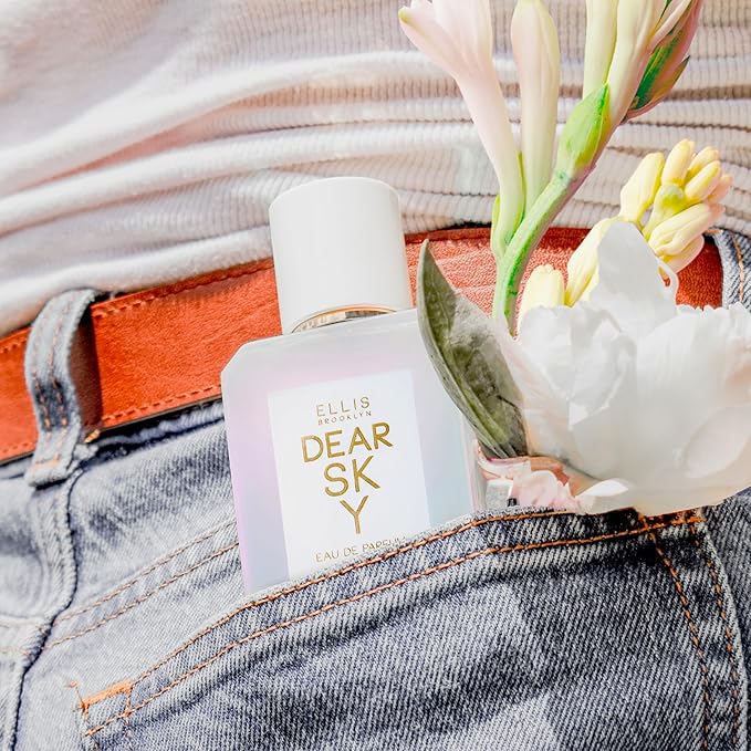 Ellis Brooklyn DEAR SKY Eau de Parfum – Fruity Floral Perfume for Women, Honeydew Melon, White Peony & Upcycled Cedarwood, Clean, Vegan, Cruelty-Free Fragrance, Travel Spray, 50ml / 1.7oz