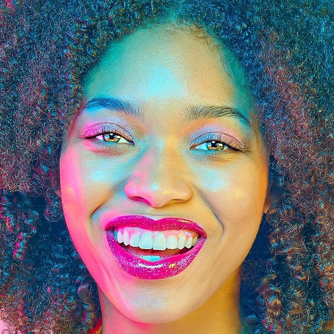 UNICORN SNOT Quiet Riot™ Plastic-Free Glitter Lip Duo | 2-in-1 Set w/Matte Lipstick & Sparkly Glitter Lip Gloss | Halloween Costume Makeup | 0.15oz Pink Lipstick & 0.16oz Gloss (Fusion)