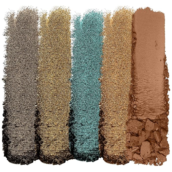 wet n wild Color Icon Eyeshadow Makeup 5 Pan Palette, Matte, Shimmer, Metallic, Long Wearing, Rich Buttery Pigment, Cruelty Free - My Lucky Charm