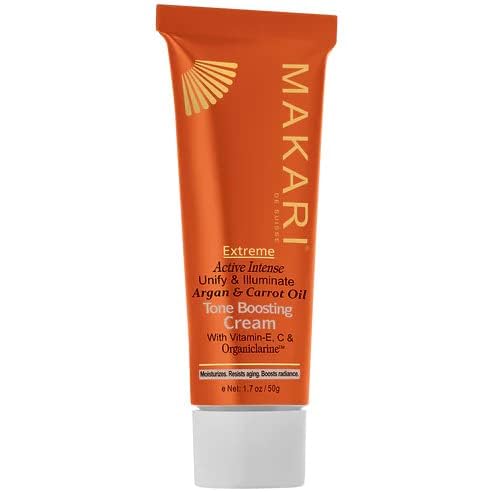 MAKARI Extreme Argan & Carrot Oil 3 Piece Gift Set - Exfoliating Soap, Tone Boosting Body Lotion & Face Cream Ideal for All Skin Types, Botanical Self Care Kit for Women