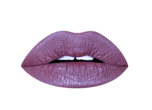 Aromi Plum Mauve Metallic Liquid Lipstick | Long-lasting, Purple Lip Color with Shimmery Finish, Waterproof, Vegan, Cruelty-free, Gluten and Paraben Free (Vulgar Violet)