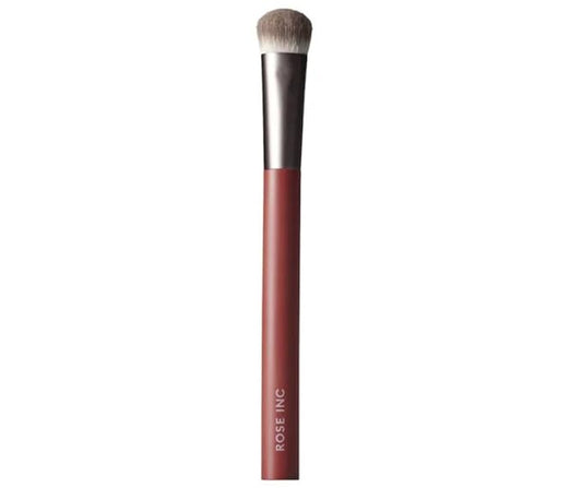 MAKEUP BRUSH Rose Inc Angled Kabuki foundation brush for liquid makeup| Seamless Blending & Control (Concealer Brush)
