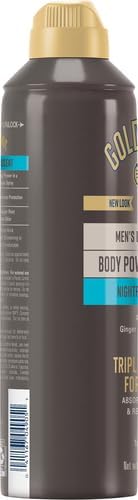 Gold Bond Men's Essentials Talc-Free Body Powder Spray 7 oz. Recharge Scent Wetness Protection