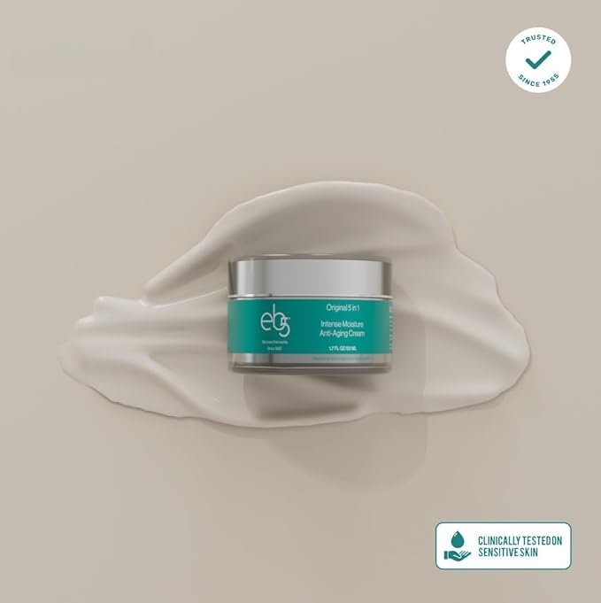 eb5 Intense Moisture Anti Aging Moisturizer Face and Neck Cream- Tone & Tighten Skin with Retinol, Fade Fine Lines and Wrinkles with Vitamin E, A and B5-4oz