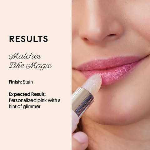 Winky Lux Unicorn Glimmer Balm & Rose Glimmer Balm Duo – Hydrating ph Lip Balm, Natural Pink Tint with pH Color Changing, Moisturize & Soften Lips While Leaving Sheer Pink Tint, with Vanilla Scent