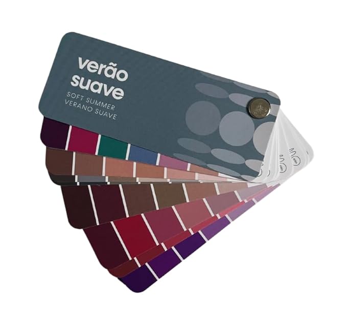 Multilingual Soft Summer Palette Color Fan by Studio Immagine, Personalized Color Guide for Cost Saving, Smart Shopping, Outfit & Wardrobe Planning; Verano Suave/Verao Suave