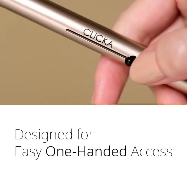 Retractable Automatic Lid Brush (Champagne gold) (Sponge)