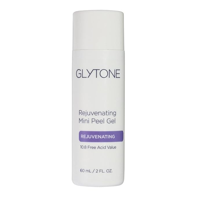 Glytone Rejuvenating Mini Peel Gel | Face Exfoliator with 10.8% FAV Glycolic Acid | Peeling Gel for Face Retexturizes and Reduces Fine Lines & Wrinkles | Dead Skin Remover Chemical Peel | 2 fl oz.