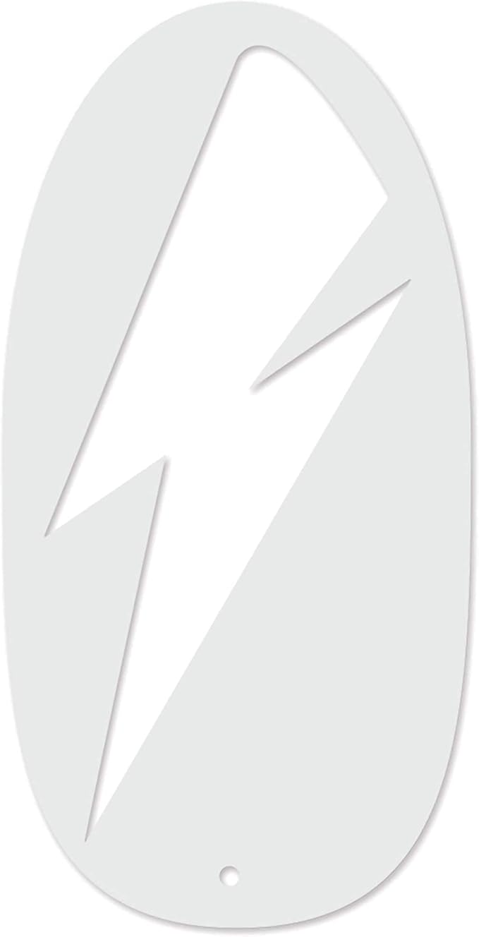 Stencil1FX - Lightning Bolt Eye Makeup Stencil for Costumes, Dress Up, Halloween, Cosplay, Arts, Face Painting