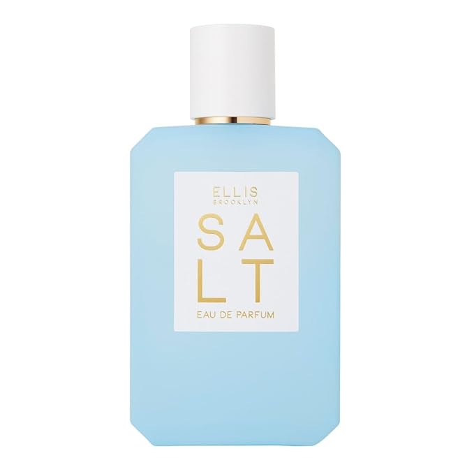 Ellis Brooklyn Salt Eau de Parfum, Fragrance with Ambergris, Tahitian Tiare, Ylang Ylang & Sandalwood - Tropical, Sensual Scent for Women - Vegan, Cruelty-Free Paraben-Free, 100ml / 3.4 Fl Oz