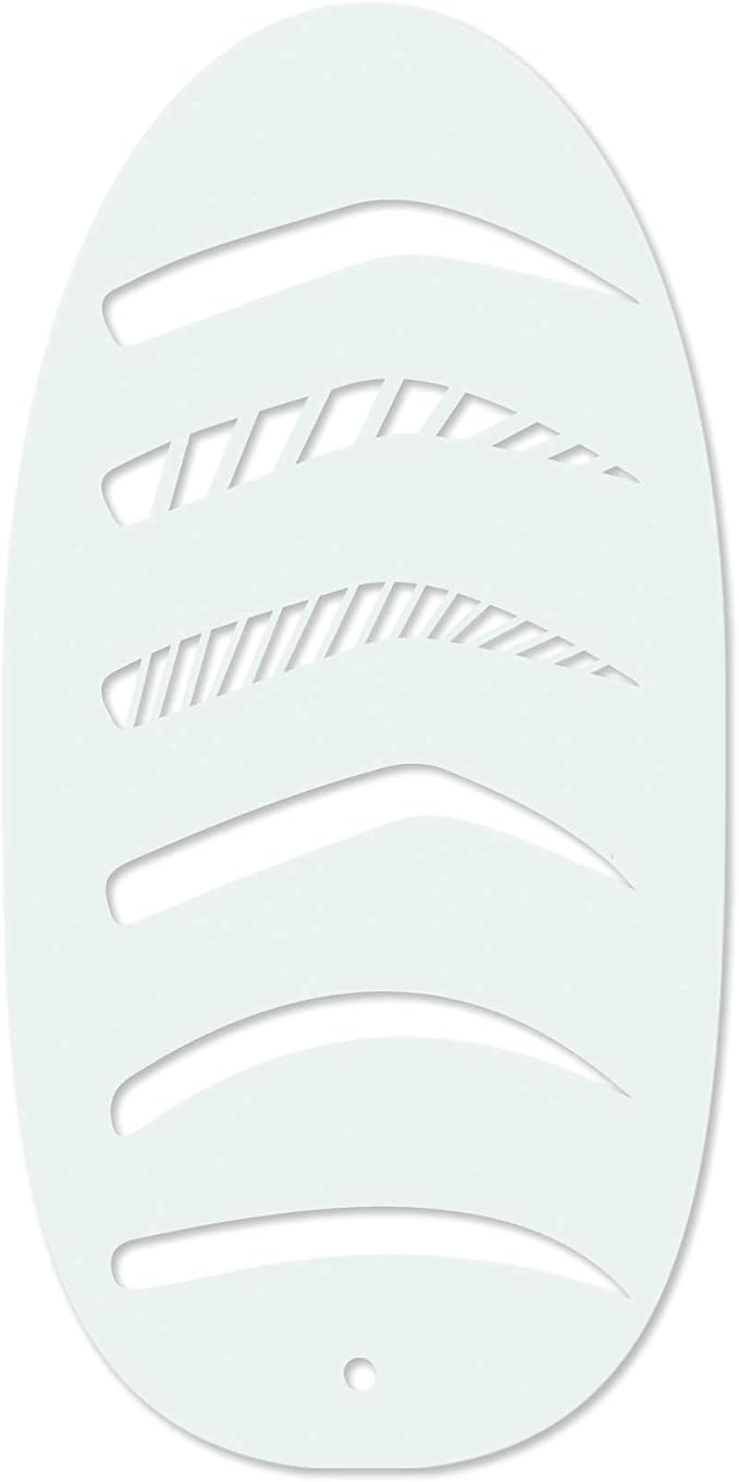 Stencil1FX Eyebrow Shaping Kit – 6 Unique Brow Designs, Reusable Arch Guide, Precision Texture Template for All Face Types