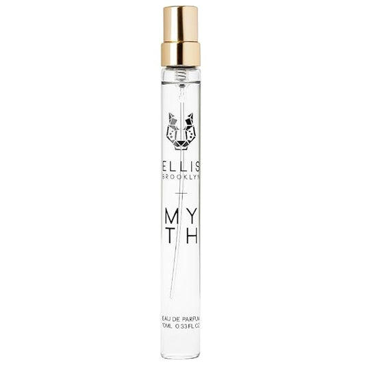 Ellis Brooklyn MYTH Eau de Parfum, Travel Spray, Jasmine Musk Perfume for Women, Clean, Vegan, Paraben-Free, Long Lasting, Notes of Bergamot, Tiger Orchid & White Cedarwood,10ml / 0.33 Fl Oz