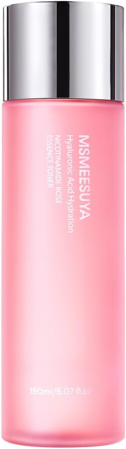 Nicotinamide Rose Essence Toner, with Rose Extract, Moisturizing, A Fresh and Delicate Feel, Alcohol-Free, Suitable for All Skin Types, 150ml/5.07 fl oz per Bottle.