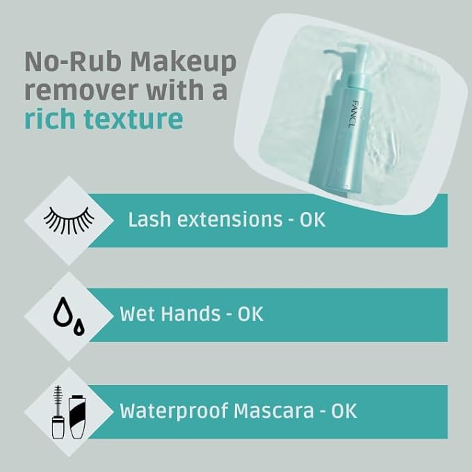 FANCL Mild Cleansing Oil Doraemon Limited Edition – Japanese Makeup Remover & Facial Cleansing Oil for Sensitive Skin, Preservative-Free