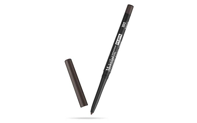 PUPA Milano Made To Last Definition Eyes - Creamy Retractable Automatic Eyeliner - Easily Create Instant, Smudge Free Intensity - Lasting Color Liner For Waterline Or Lid - 202 Dark Cocoa - 0.012 Oz