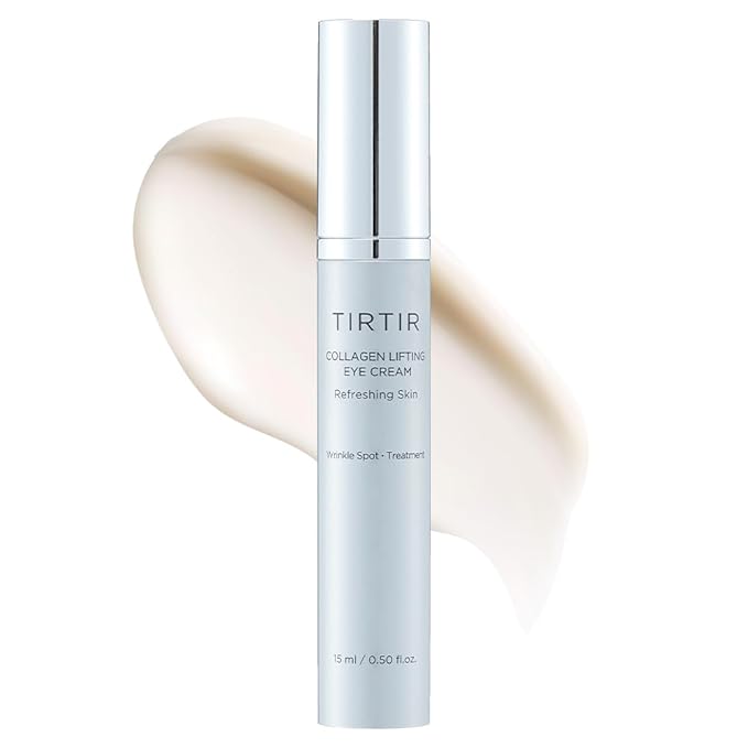 TIRTIR Collagen Lifting Eye Cream - Roller Applicator, Wrinkle Spot Treatment, Revitalizing Moisturizer,Tightening Under Eye For Wrinkles,Fine Lines, Under Eye Bags, Lift Treatment For Men & Women