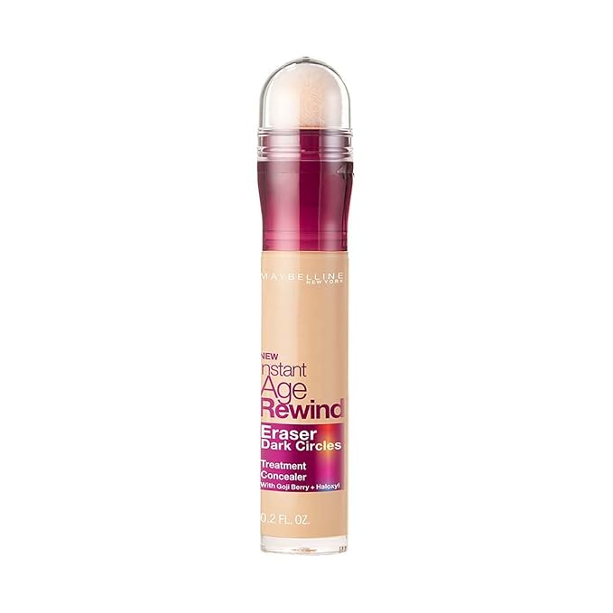 Maybelline Instant Age Rewind Eraser Dark Circles Treatment Concealer, Light 0.2 oz (Pack of 6)