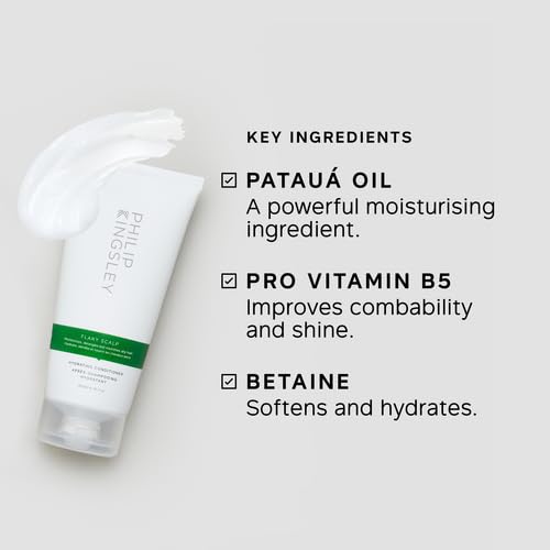 PHILIP KINGSLEY Conditioner for Flaky Scalp, 6.76 fl oz - Hydrating, Nourishing, Moisturizing, Detangles, Moisturizes Dry Hair, Suitable for Oily and Dry Scalps, Paraben Free, Vegan