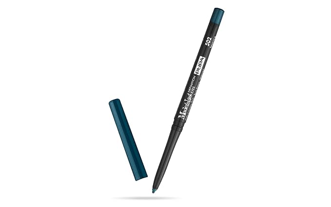 PUPA Milano Made To Last Definition Eyes - Creamy Retractable Automatic Eyeliner - Create Instant, Smudge Free Intensity - Lasting Color Liner For Waterline Or Lid - 502 Elegant Peacock - 0.012 Oz
