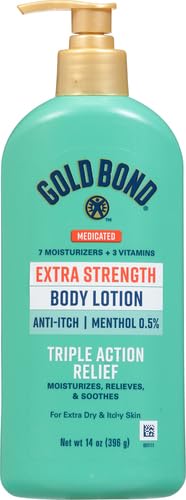 Gold Bond Medicated Extra Strength Body Lotion, 14 oz., Moisturizes, Relieves & Soothes