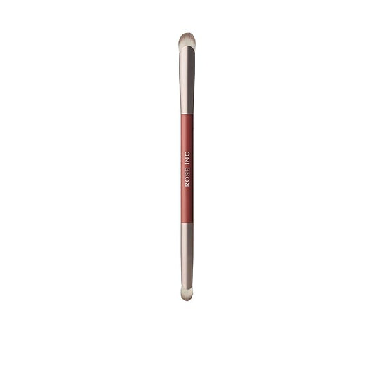 Rose Inc Number 8 Dual-Ended Eyeshadow Brush - Vegan Brush for Blending & Highlighting Eyeshadow