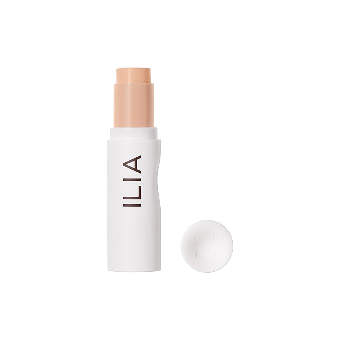 ILIA - Skin Rewind Complexion Stick - Foundation + Concealer + Skincare | Non-Toxic, Vegan, Cruelty-Free, Clean Makeup (6N - Aspen, 0.35 oz | 10 g)