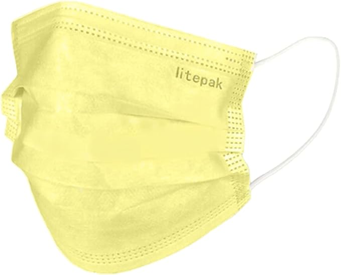 Litepak 500pcs Premium Disposable Face Mask SOFT 3ply Nose Wire