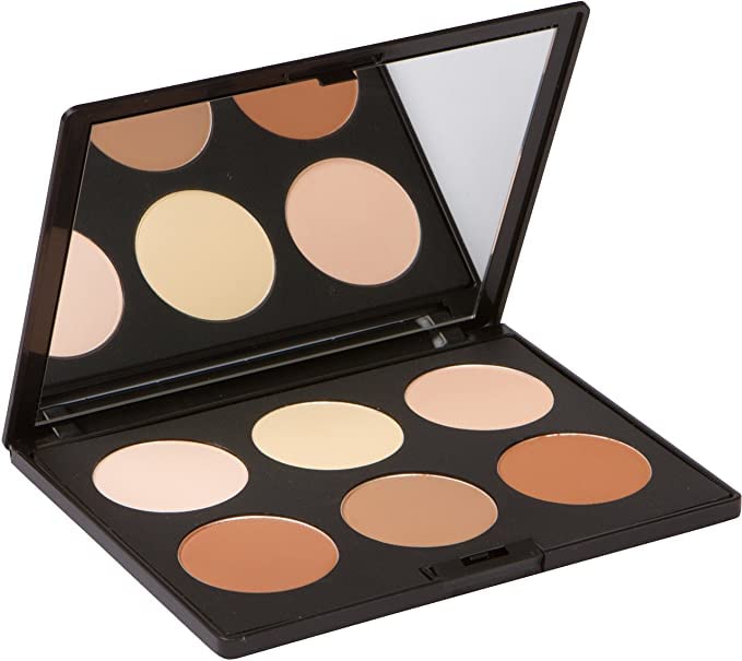 Elizabeth Mott Bronzer Contour Kit & Highlighter Powder Makeup – 6 Blendable Shades for a Natural Sun-Kissed Glow – Long-Lasting, Lightweight, Cruelty-Free & Paraben-Free Face Makeup