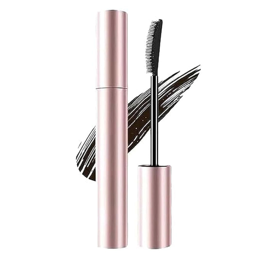 Mascara Women Waterproof Sweatproof Smudge-Free Slim Curl Long Lasting Hold Base Layering Thick Extend Lashes (Black)