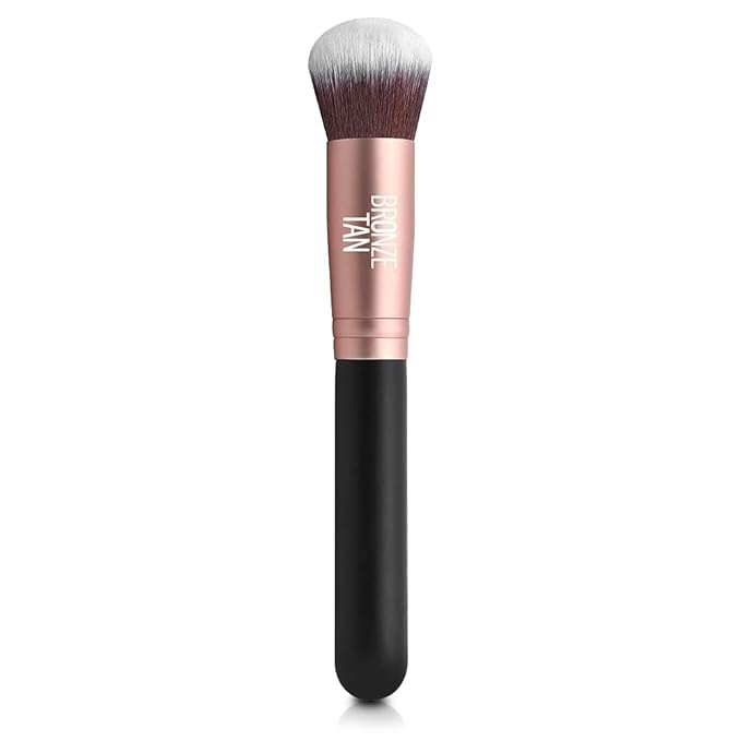 Bronze Tan Self Tanning Brush for Face and Kabuki Self Tanner Brush for Sunless Tanner - Self Tan Applicator for Face - Self Tanning Face Brush - Substitute for Face Tanning Mitt