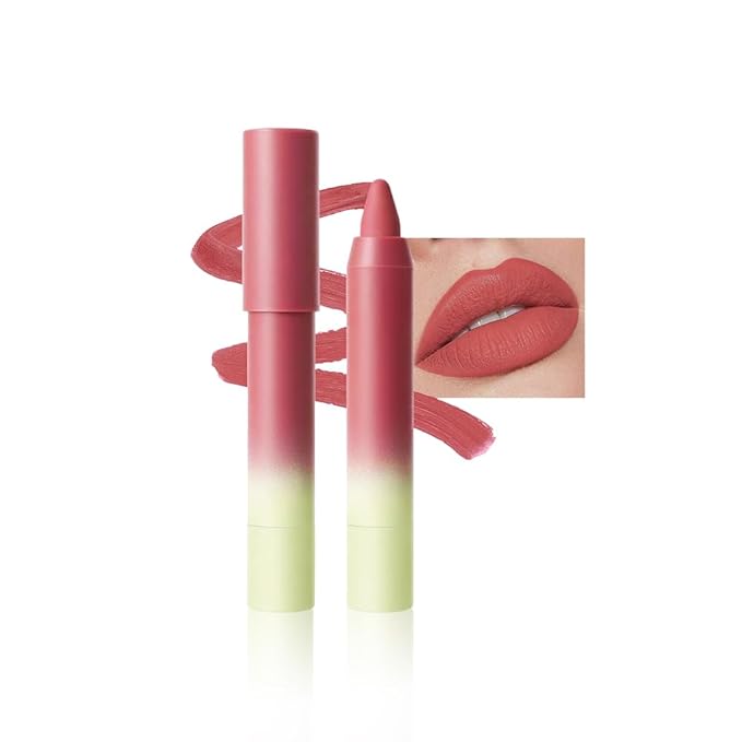 Warm Rosewood Matte Lip Liner Pencil – Smooth & Moisturizing Lip Pencil for Precise Contour, Rich Color Payoff, Lightweight Everyday Lip Makeup, Twist-Up Design,03#