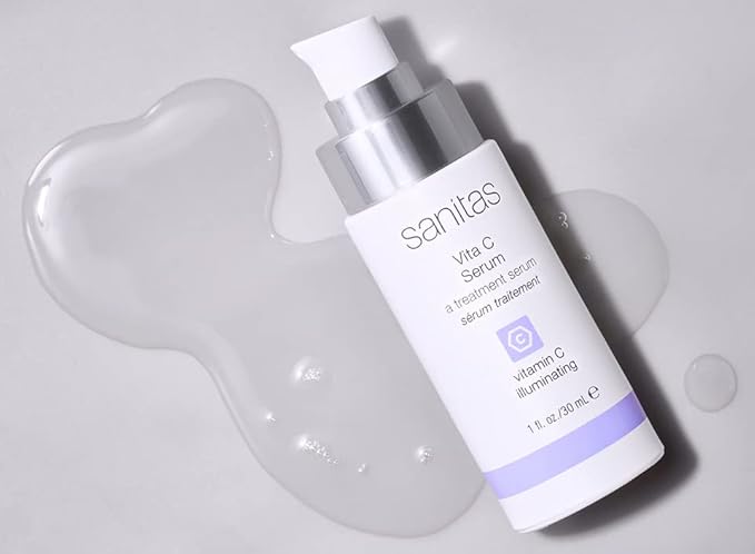 Sanitas Skincare Vita C Serum, Nutrient Rich, Antioxidant Serum, 30% Vitamin C, Vegan Squalane, 1 Ounce