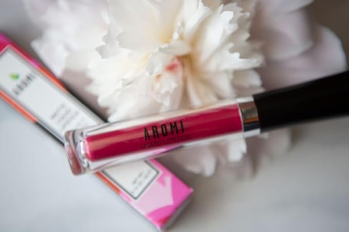 Aromi Magenta Matte Liquid Lipstick | Dark Pink, Fuchsia Lip Color for Women, Long-lasting, Vegan, Waterproof, Long Wear (Pink Peacock)