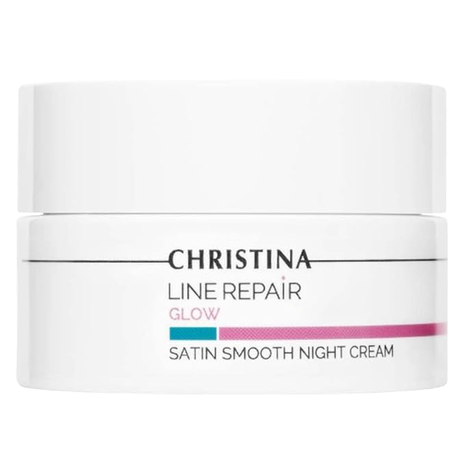 -CHRISTINA- Line Repair Satin Smooth Night Cream | Pore Minimizer Formula Night Face Cream | Rejuvenate, Nourish, and Hydrate Your Skin | Suitable for Fat, Combination, Normal Skin 50ml / 1.7 fl.oz