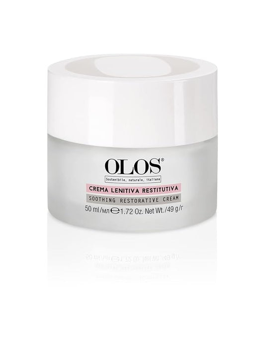 OLOS Youth-Enhancing Restructuring Cream - Anti-Aging Face Moisturizer - Face Lotion with Aloe and Shea Butter - Collagen Booster Face Cream - 1.7 oz