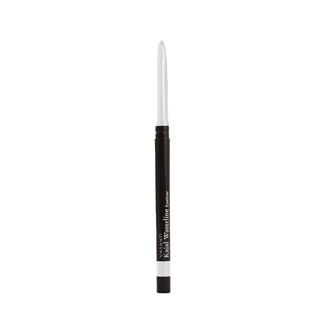 VASANTI Kajal Waterline Eyeliner Pencil - Long-lasting, Waterproof, Smudge-proof, Safe for Sensitive Eyes, Waterline Eye Liner - Opthalmologist Approved and Tested (White Clarifier)