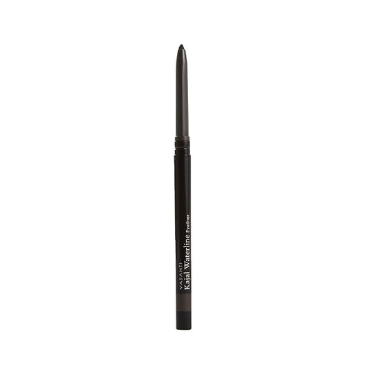 VASANTI Kajal Waterline Eyeliner Pencil - Long-lasting, Waterproof, Smudge-proof, Safe for Sensitive Eyes, Waterline Eye Liner - Opthalmologist Approved and Tested (Rich Brown)