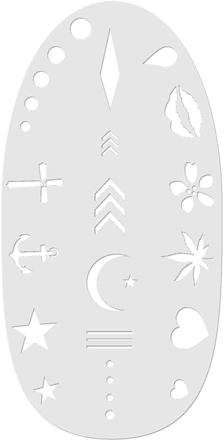 Stencil1FX - Tattoo Marks Makeup Stencil - for Costumes, Dress Up, Halloween, Cosplay, Arts, Face Painting