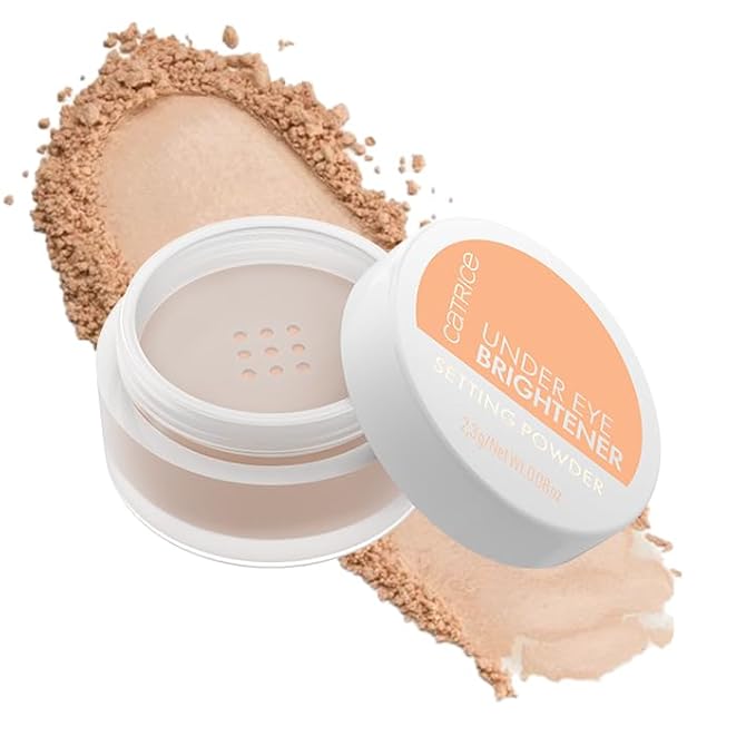 Catrice | Holiday Gift Set Under Eye Brightener & Setting Powder in 020 Warm Nude + Magic Perfector Powder Puff Duo | Bright, Smooth & Long-Wear Finish