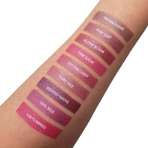 Aromi Berry Fuchsia Metallic Liquid Lipstick | Magenta Mauve Lip Color with Shimmery Finish, Vegan, Cruelty-free, Long-Lasting, Smudge Proof, Handmade (Opal Rose)