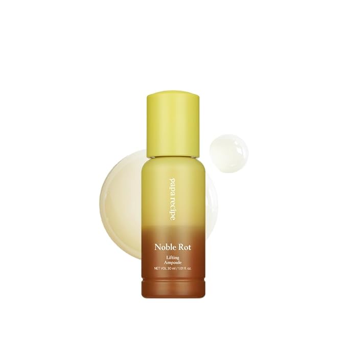 Papa Recipe Noble Rot Lifting Ampoule 30ml – 62.1% Fermented Grape Extract & Hyaluronic Acid – Double Layer Serum for Hydration, Firmness & Radiance – Korean Skincare