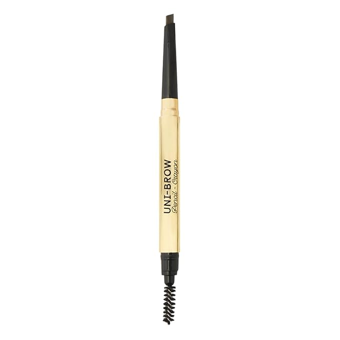Winky Lux Uni-Brow Eyebrow Pencil, Dual-Ended with Spoolie, Waterproof Brow Definer with Ultra-Fine Tip, Universal Shade for Natural Looking Brows (Brown, Blonde, Taupe)