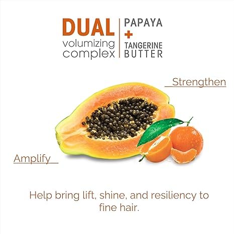 GIOVANNI 2chic Ultra-Volume Shampoo - Daily Volumizing Formula with Papaya & Tangerine Butter, Promotes Weightless Control for Fine Limp Thin Hair, No Parabens, Color Safe - 24 oz (Pack of 2)