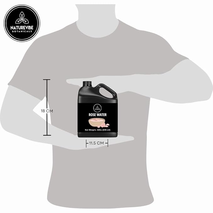 Naturevibe Botanicals Rose Water Hydrosol 946ml | 100% Pure and Natural | Great for Skin Care and Hair Care