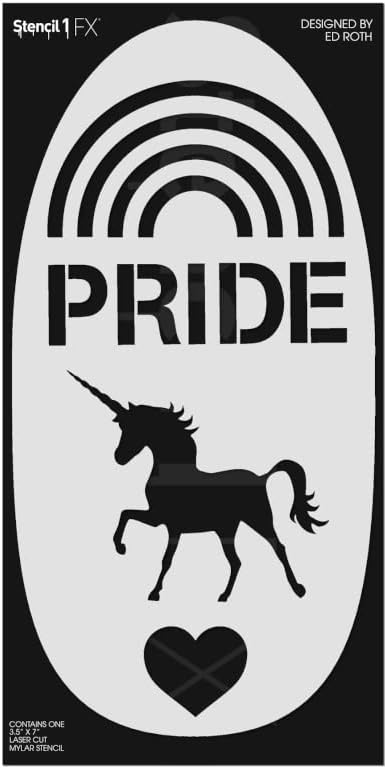 Stencil1 - Pride Makeup Stencil Durable Quality Reusable Stencils United States Stencil America for Parades, Parties and More!